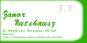 zamor mutshausz business card